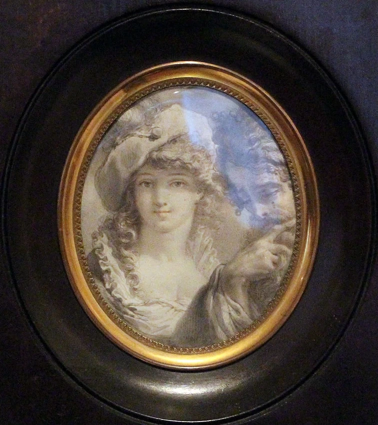 Giovane donna con cappello e uomo pensoso - Fondazione Cavellini Sgarbi
